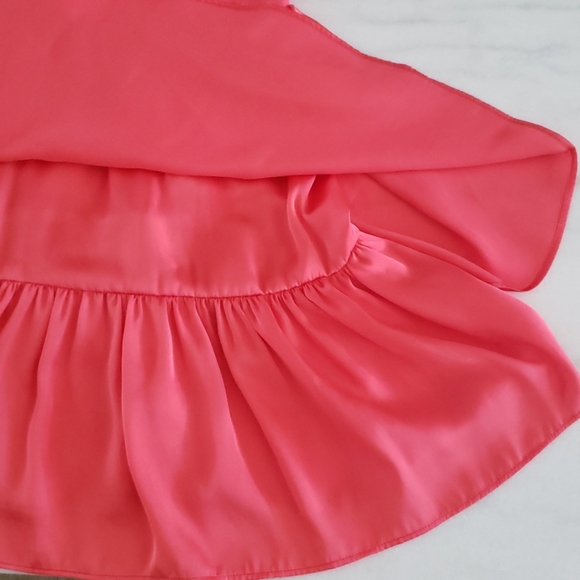 Y2k GO International coral bustier top smocked mini - Picture 7 of 8